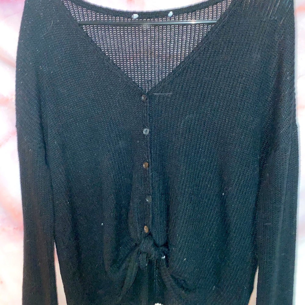 BLACK KNIT SWEATER 🖤